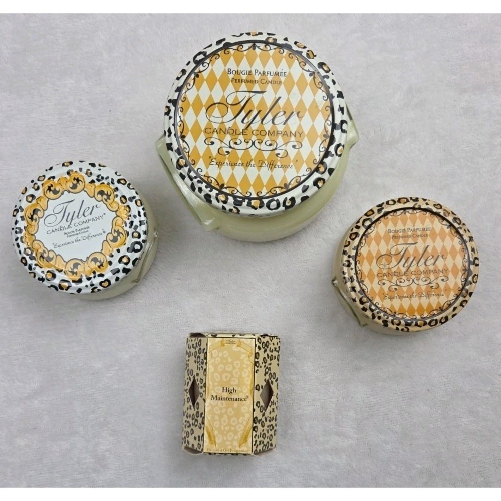 LOT 4 Tyler Candle Company Diva French Market High Maintenance Unprecedented